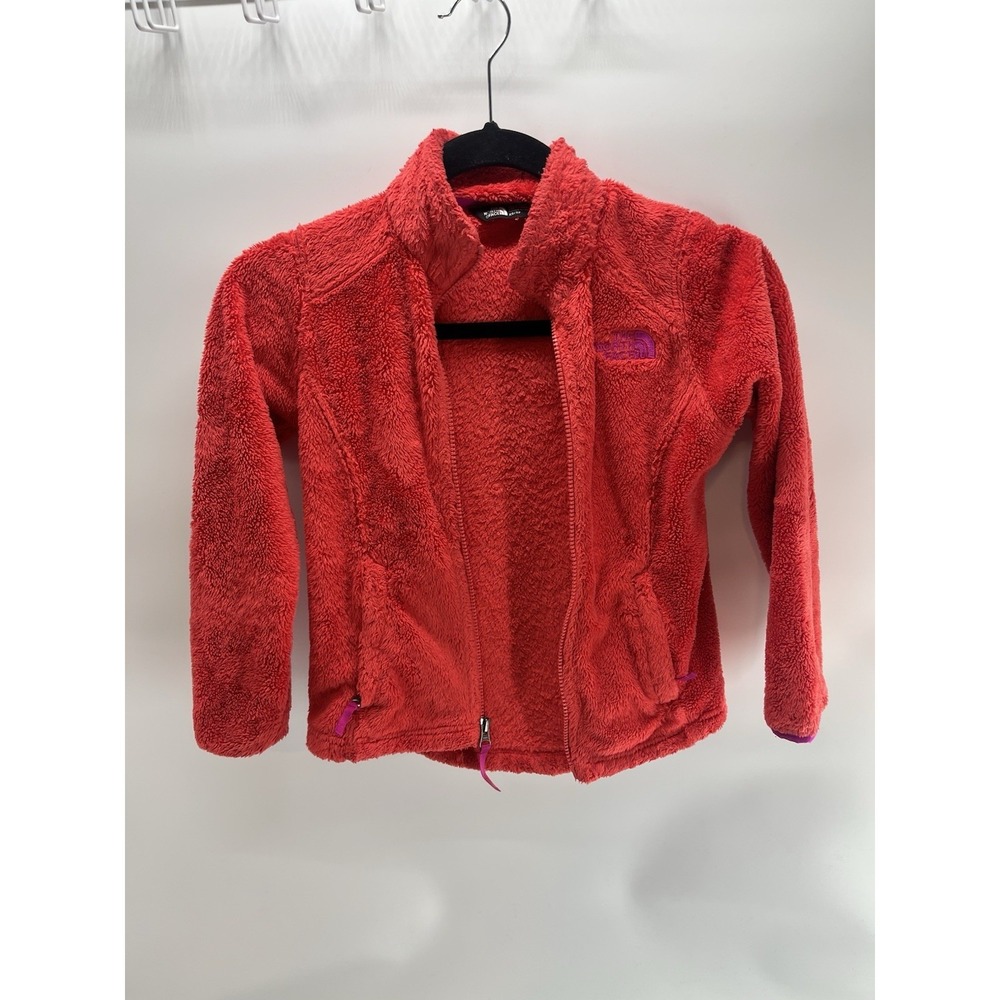The North Face Tech Osito Jacket Red Pink Full Zip Girls‎ XS